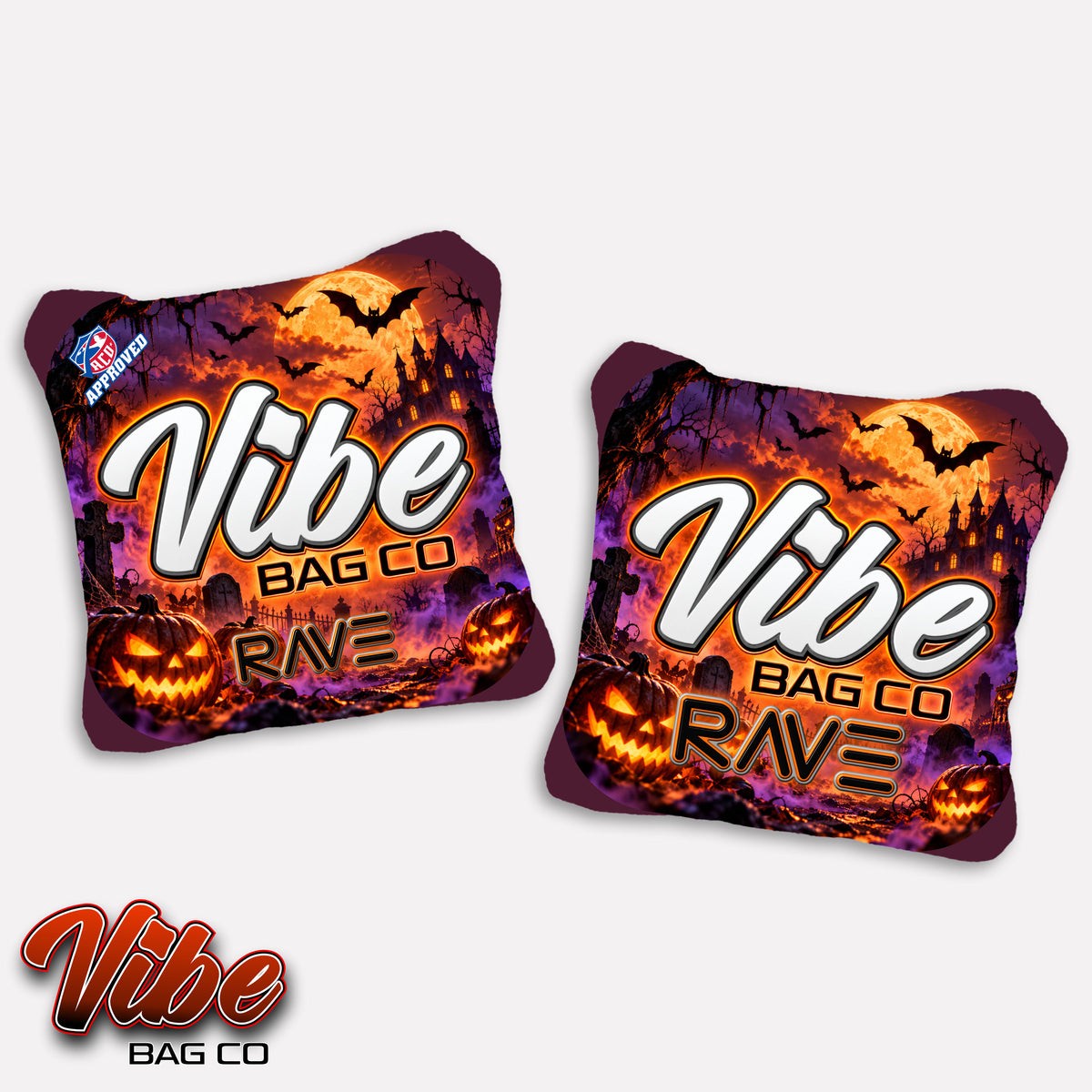 Vibe Halloween Pumpkin – ACO Approved Cornhole Bags