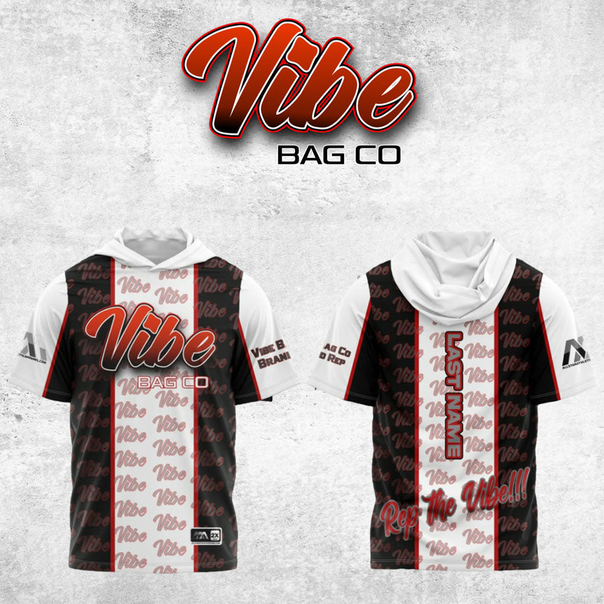 Feel the Vibe Short Sleeve Hood Performance Jersey