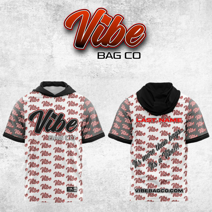 Feel the Vibe Short Sleeve Hood Performance Jersey