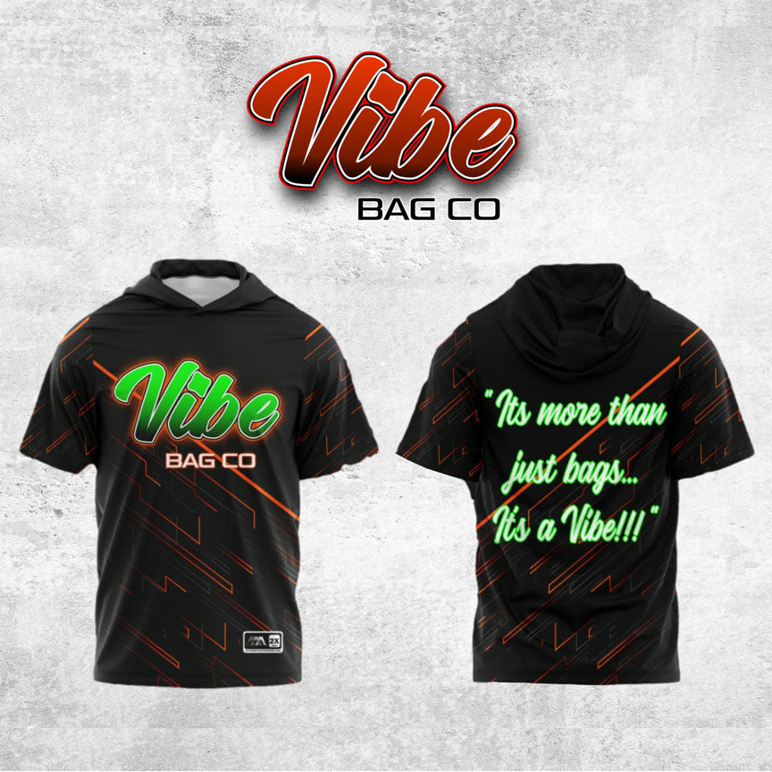 Feel the Vibe Short Sleeve Hood Performance Jersey