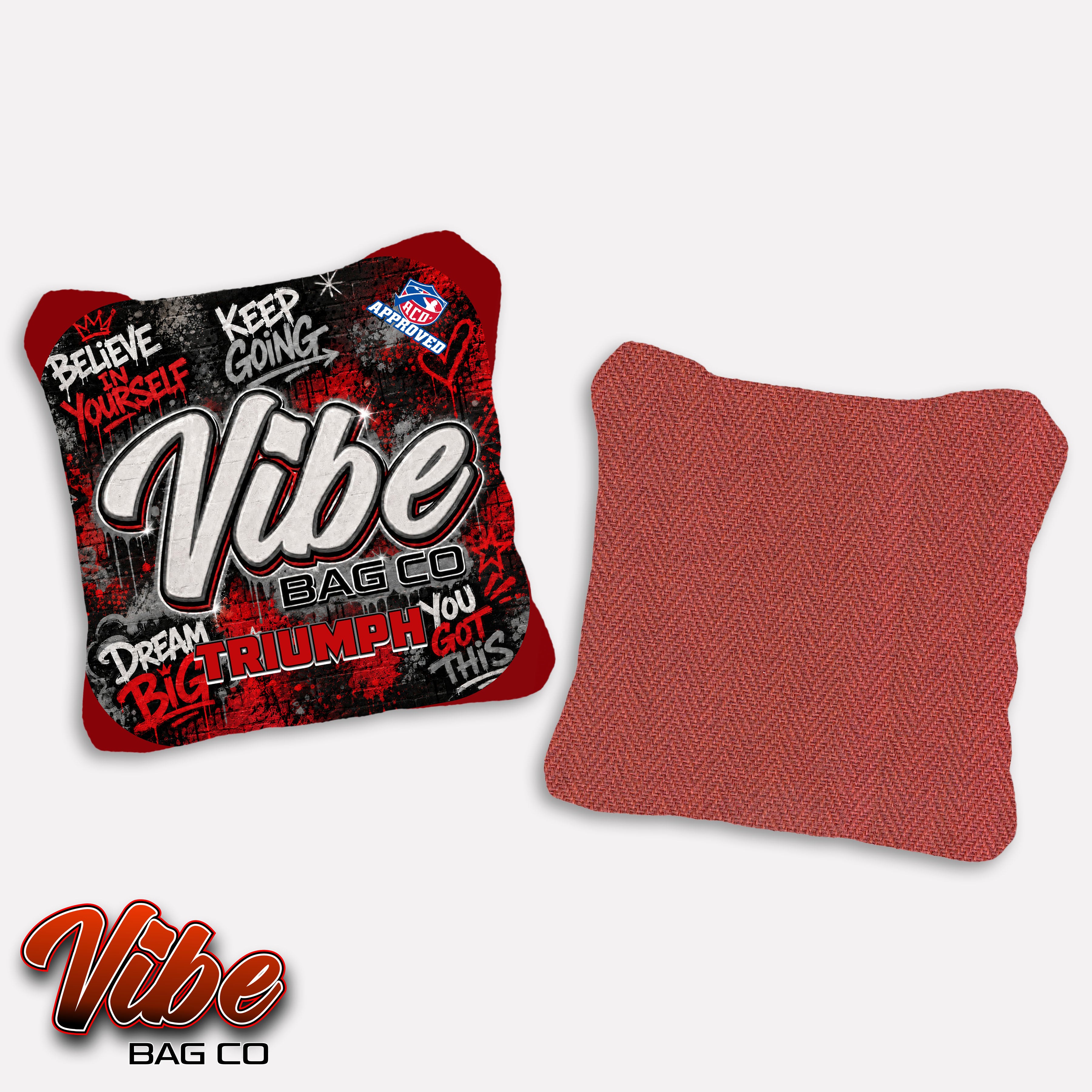 Vibe Positive Tags – ACO Approved Cornhole Bags