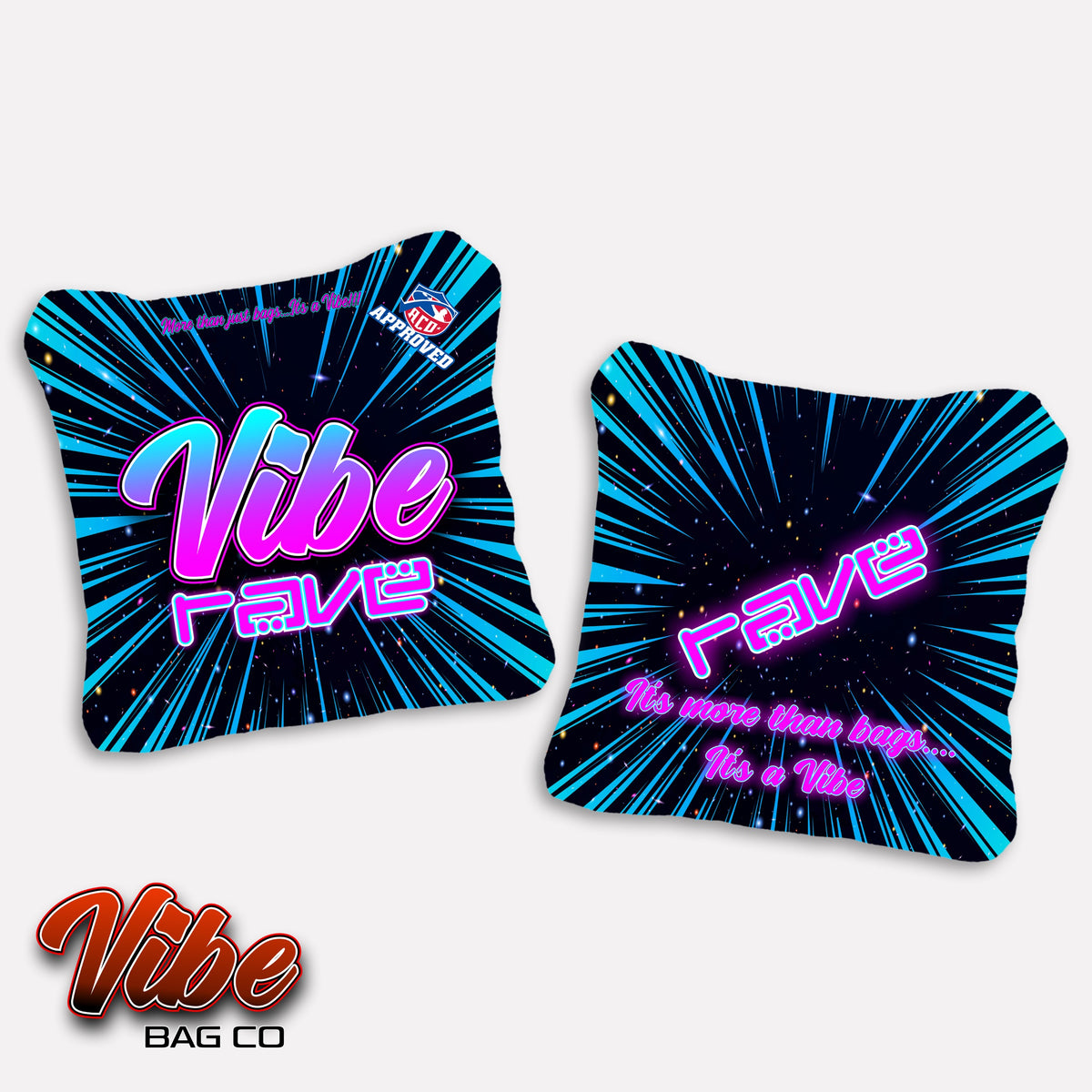 Rave Cosmic Vibe – ACO Approved Cornhole Bags