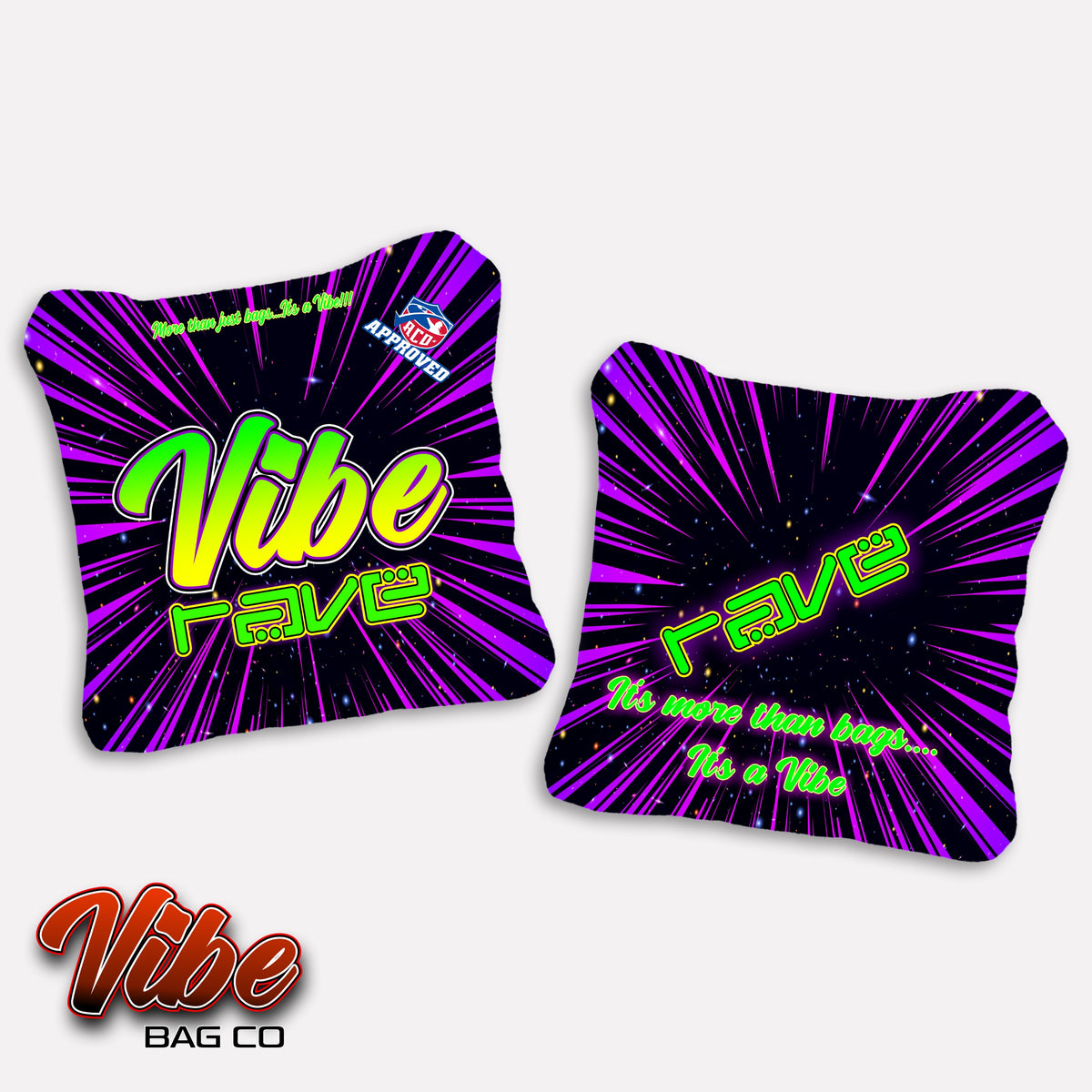 Rave Cosmic Vibe – ACO Approved Cornhole Bags
